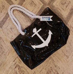 NWT Clear Black Anchor Tote Bag